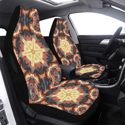Fire Diamond Car Seat Cover Airbag Compatible(Set of 2)