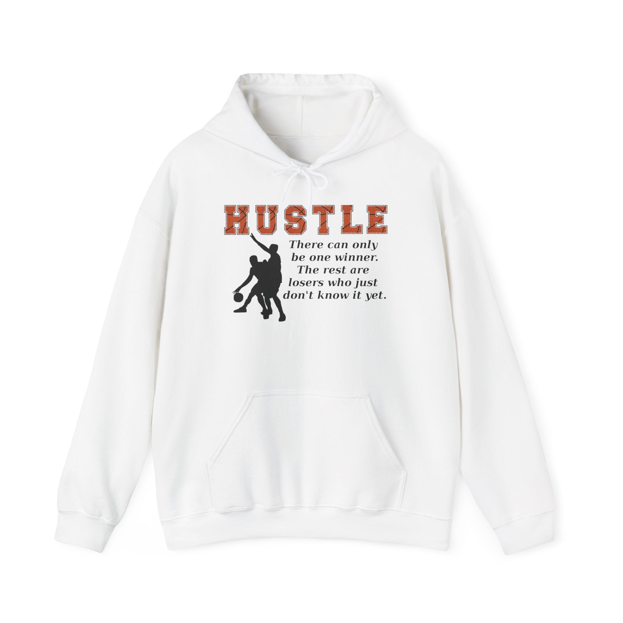 Basketball Hustle Motivational Encouragement Heavy Blend™ Casual Comfort Hoodie