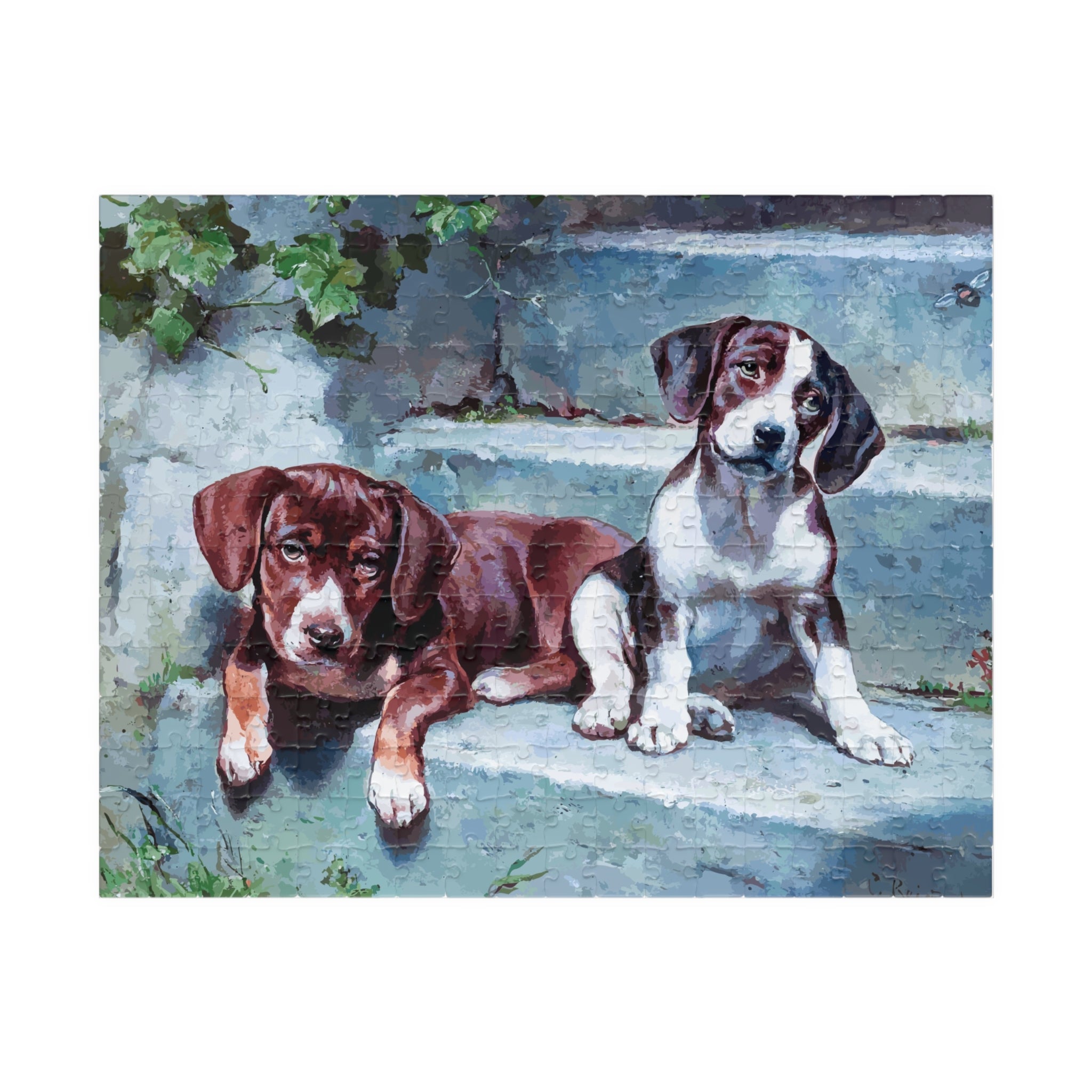 Puzzled Puppies Puzzle (110, 252, 520, 1014-piece)