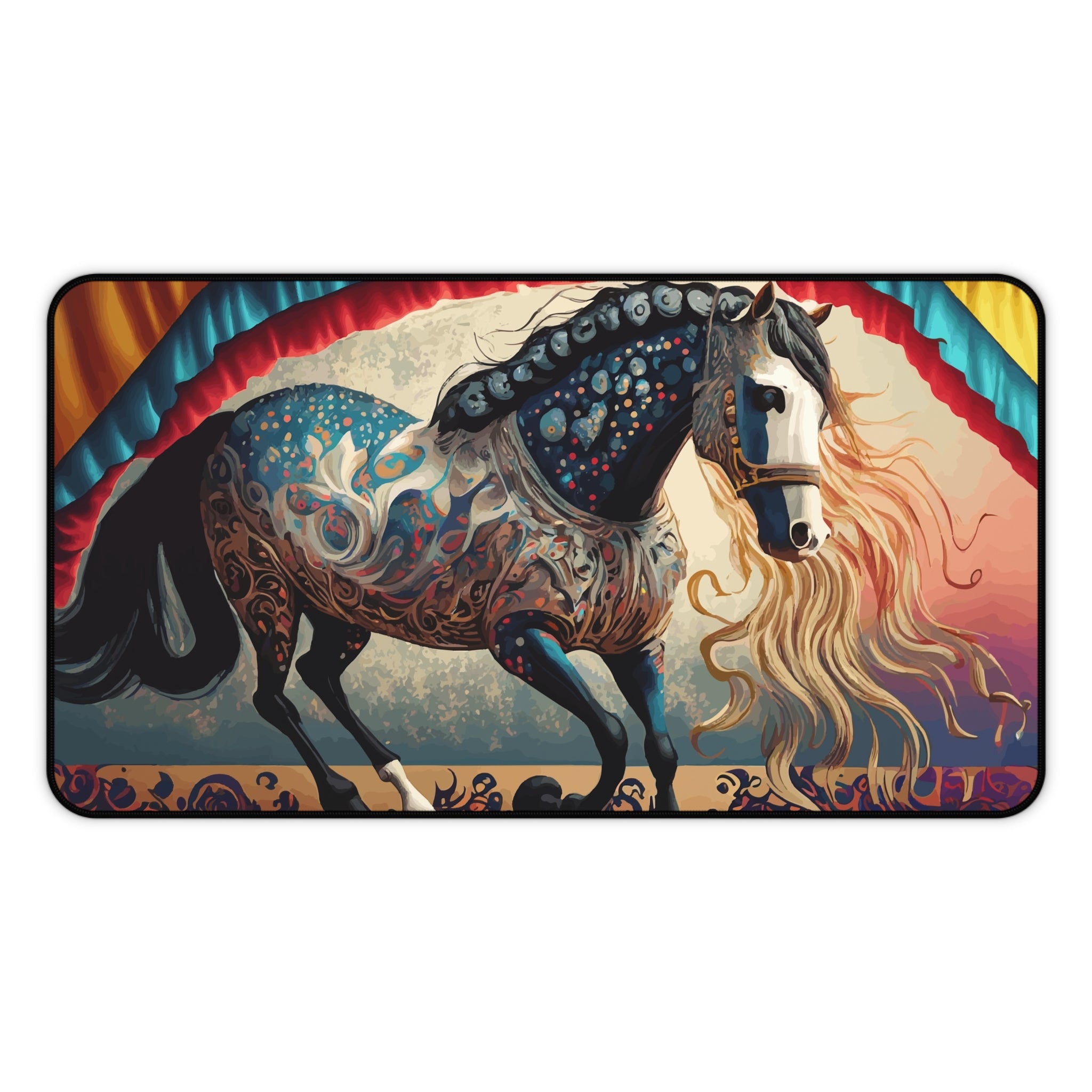 Bejeweled Horse Design Large Desk Mat