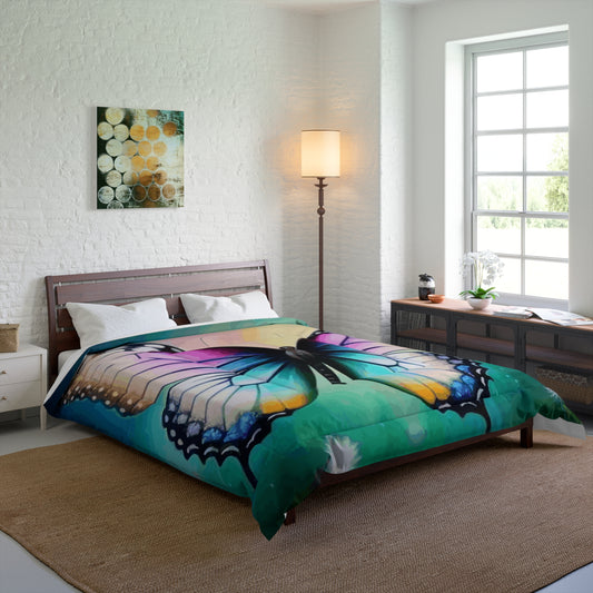 Beautiful Butterfly and Daisies Comforter (2 sizes available)