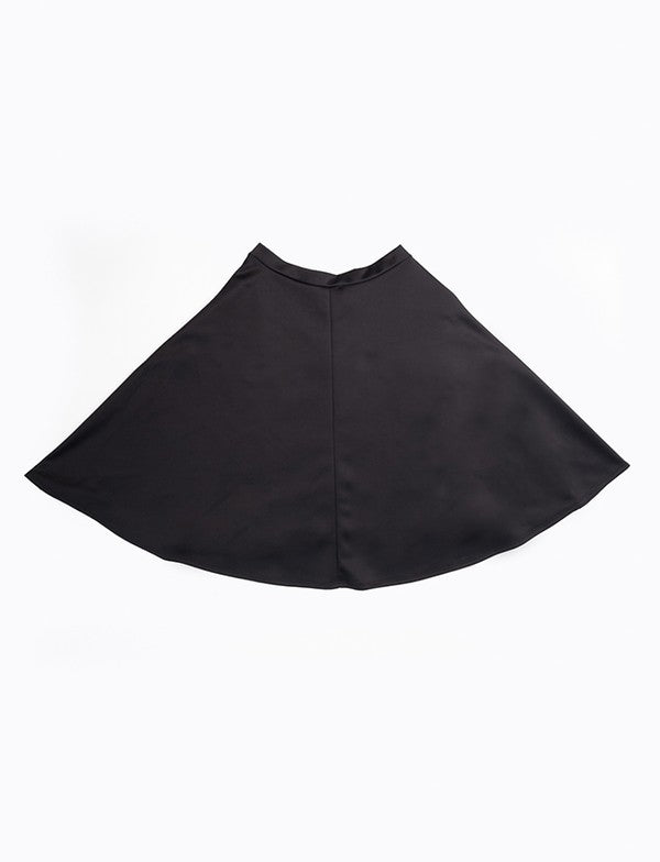 Women's Knee Length Circle Skirt with Pockets