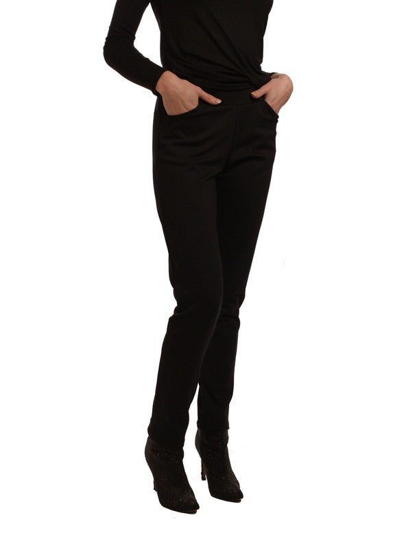 Women's Straight Leg Mid-rise Trouser Pants