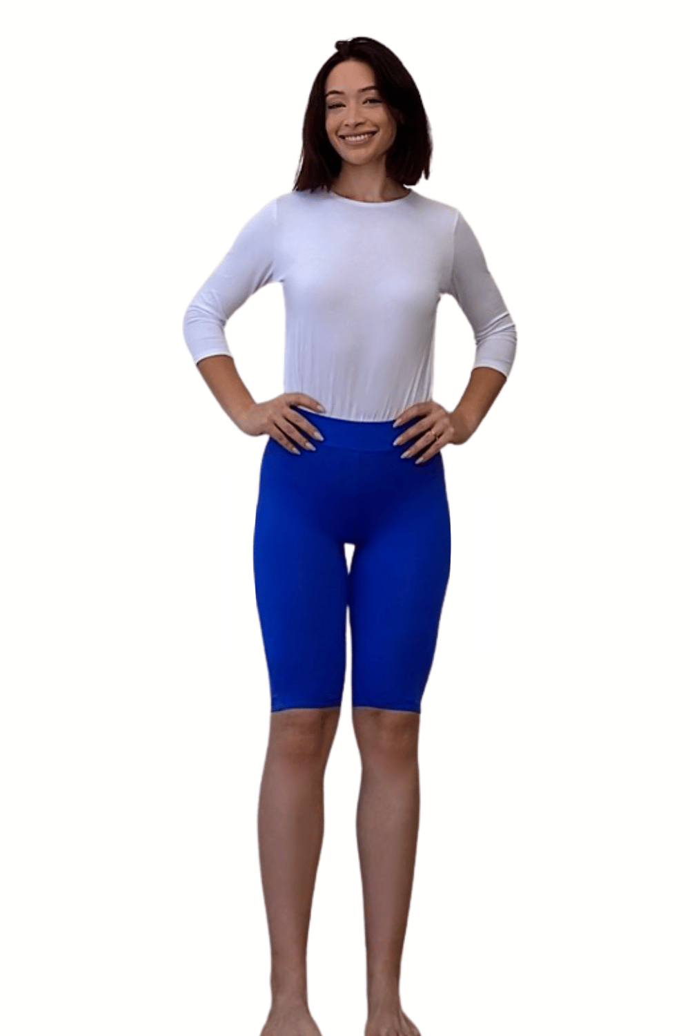 Modest Two-Piece Swim Dress Set - Elbow Sleeves with Knee-Length Leggings | UPF Protection