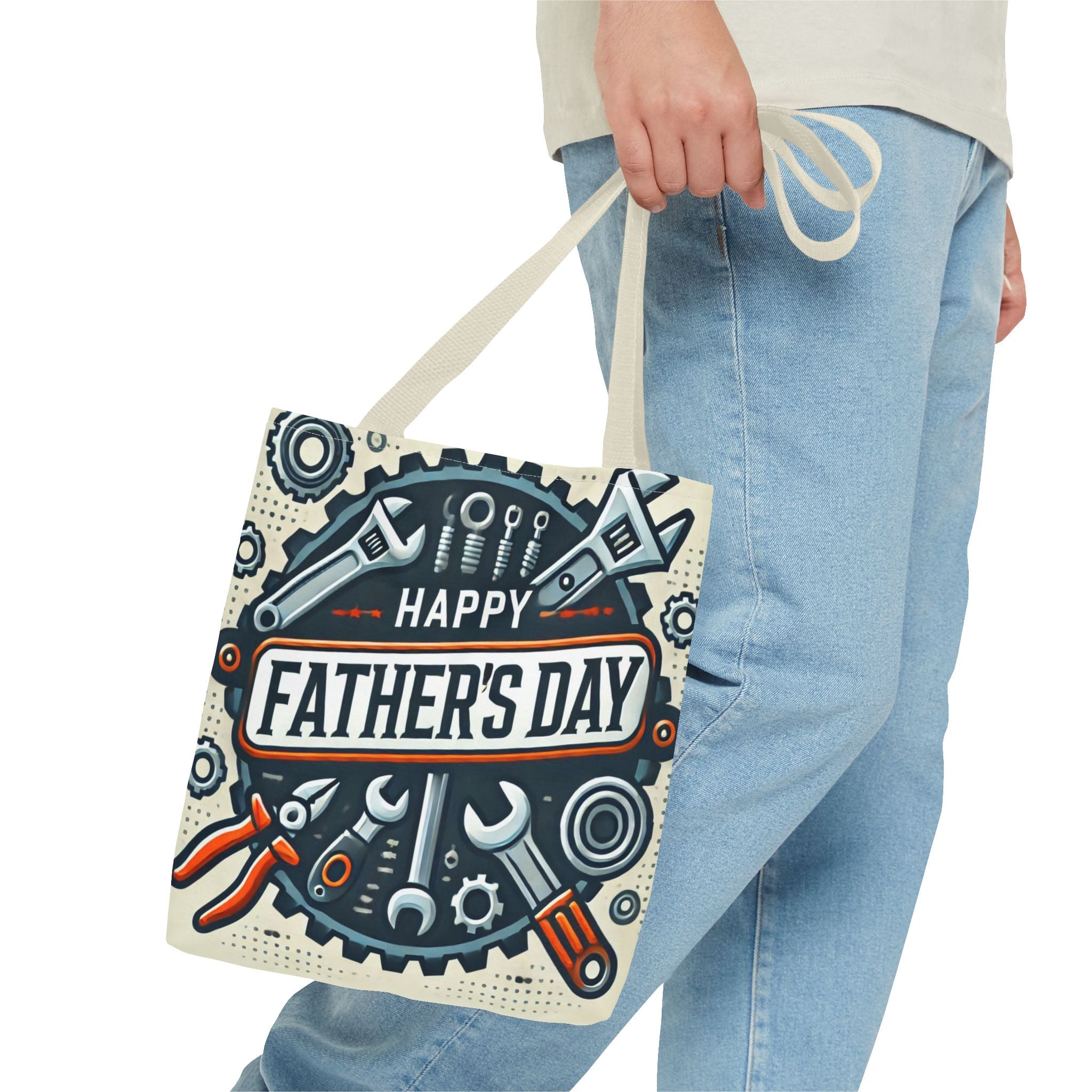 Happy Father's Day Printed Tote Bag