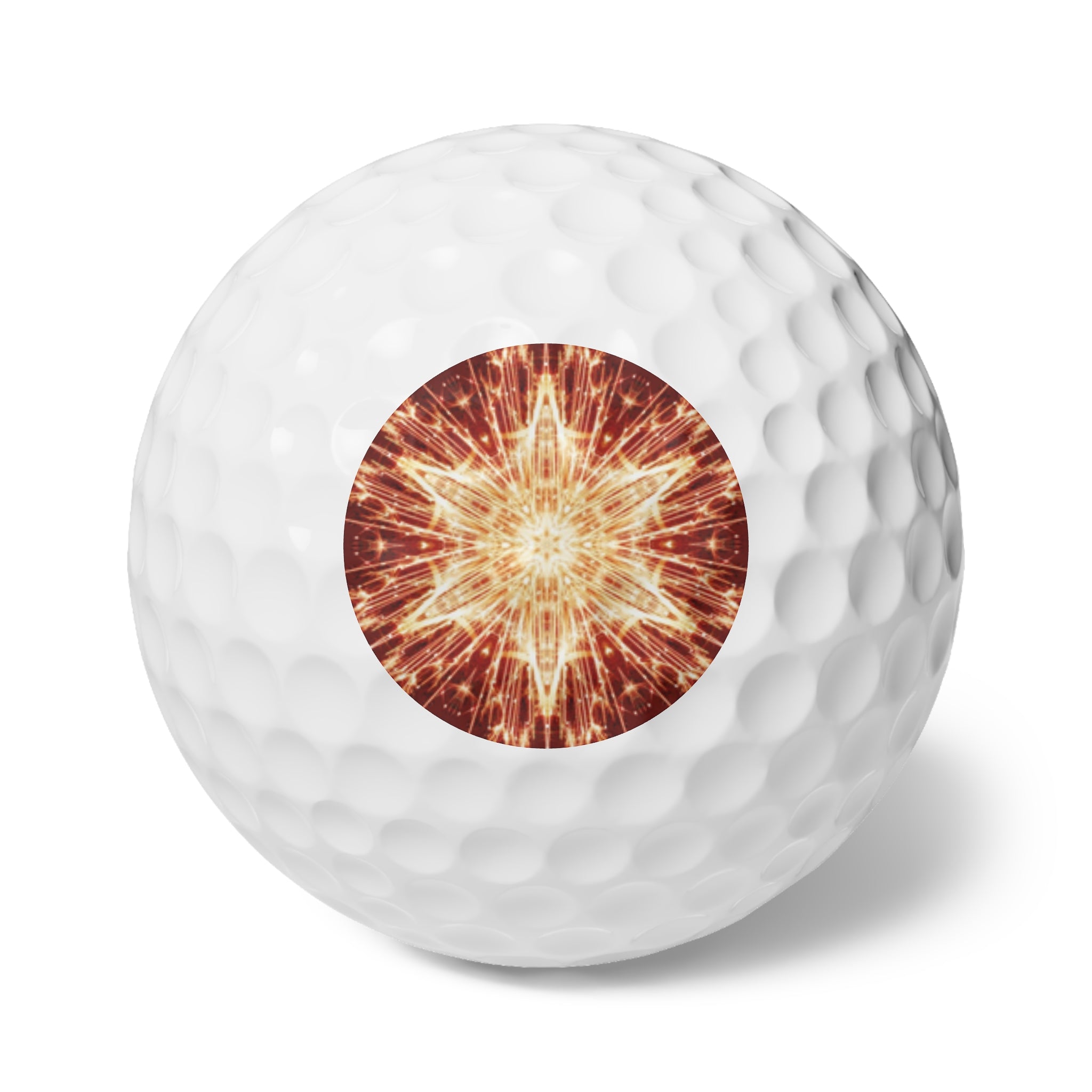 Fiery Stars Golf Balls - 6pcs