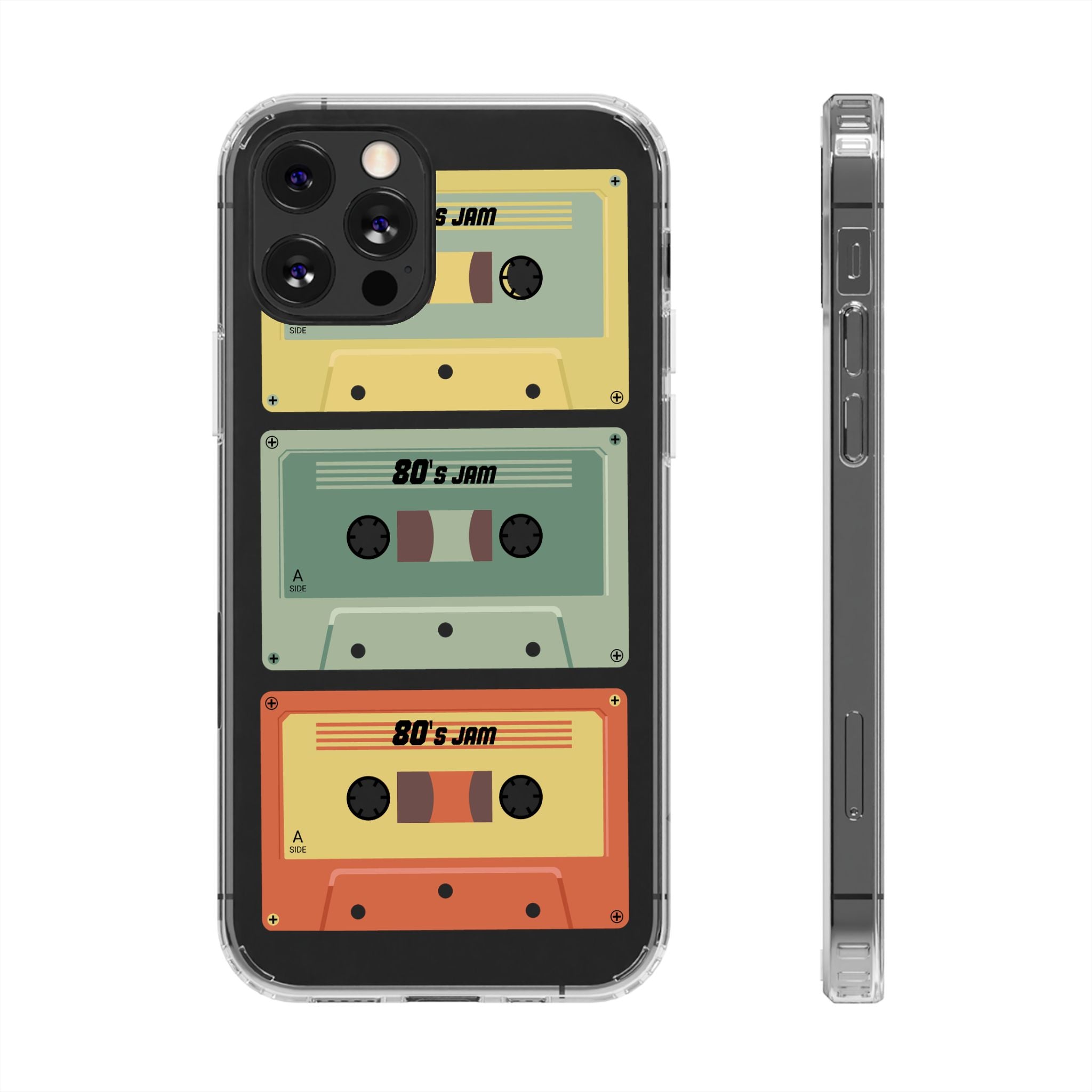 80's Jam Cassette Tapes Clear Cases