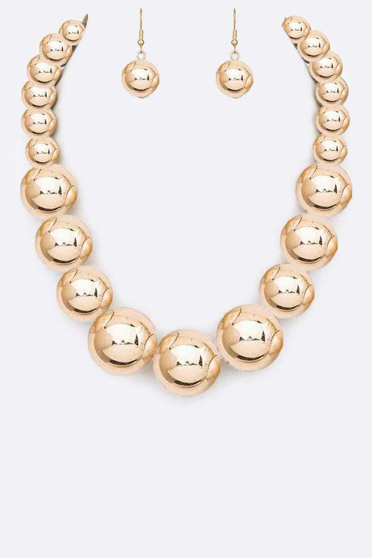 Large Pearl Necklace Set