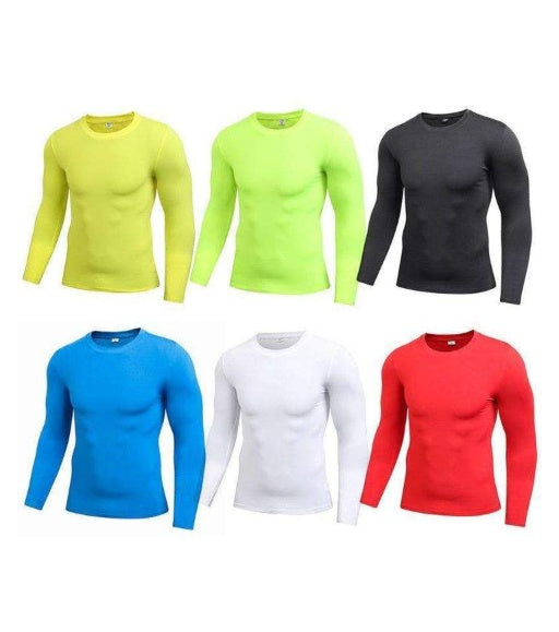 Men's Long Sleeve Compression Shirt in Variety of Colors