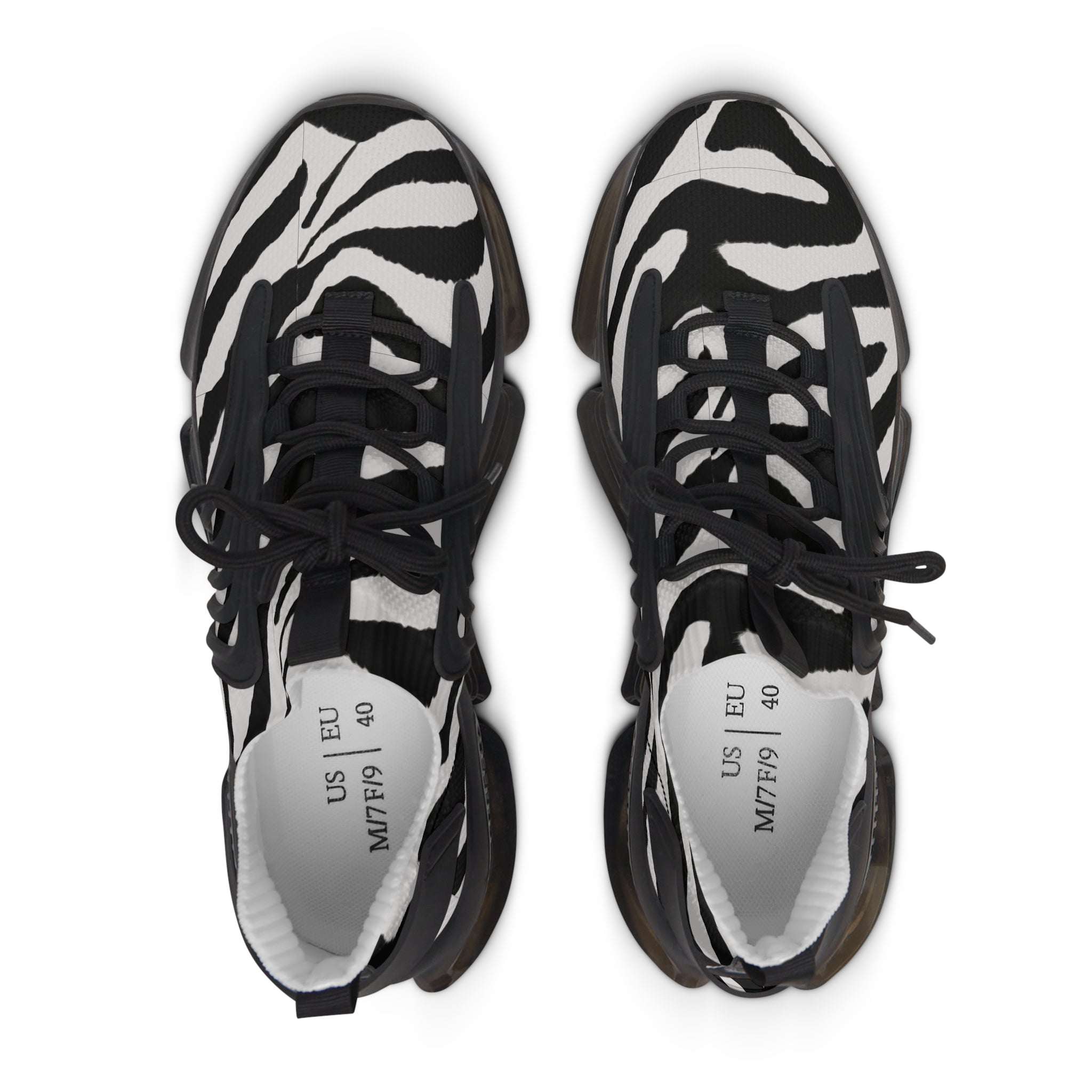 Women's Zebra Stripes Mesh Sneakers