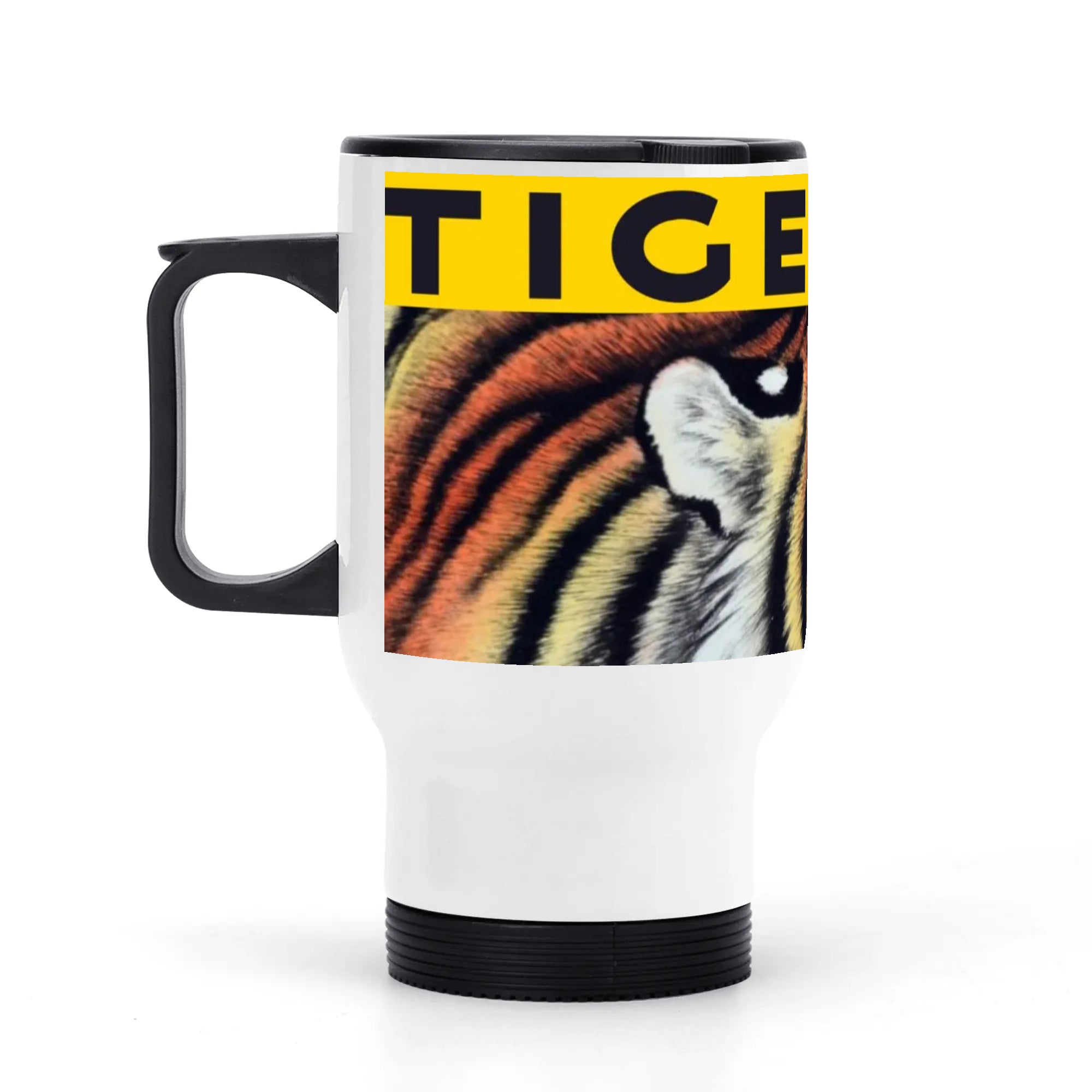 Tigers Fan Stainless Steel Travel Coffee Mug - 14 oz