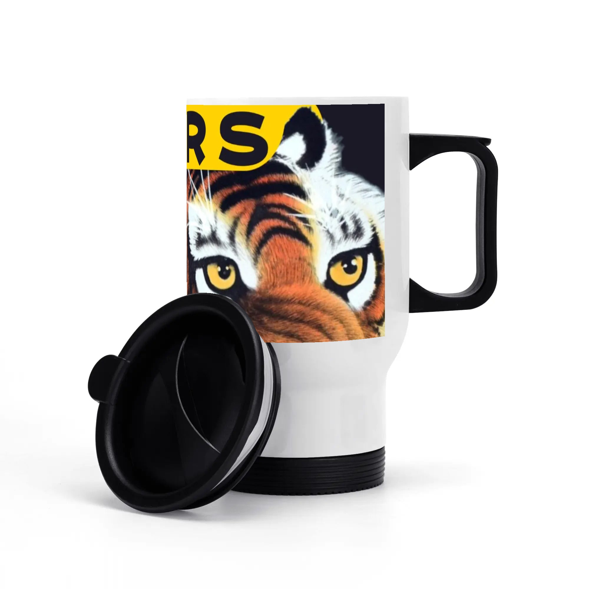 Tigers Fan Stainless Steel Travel Coffee Mug - 14 oz