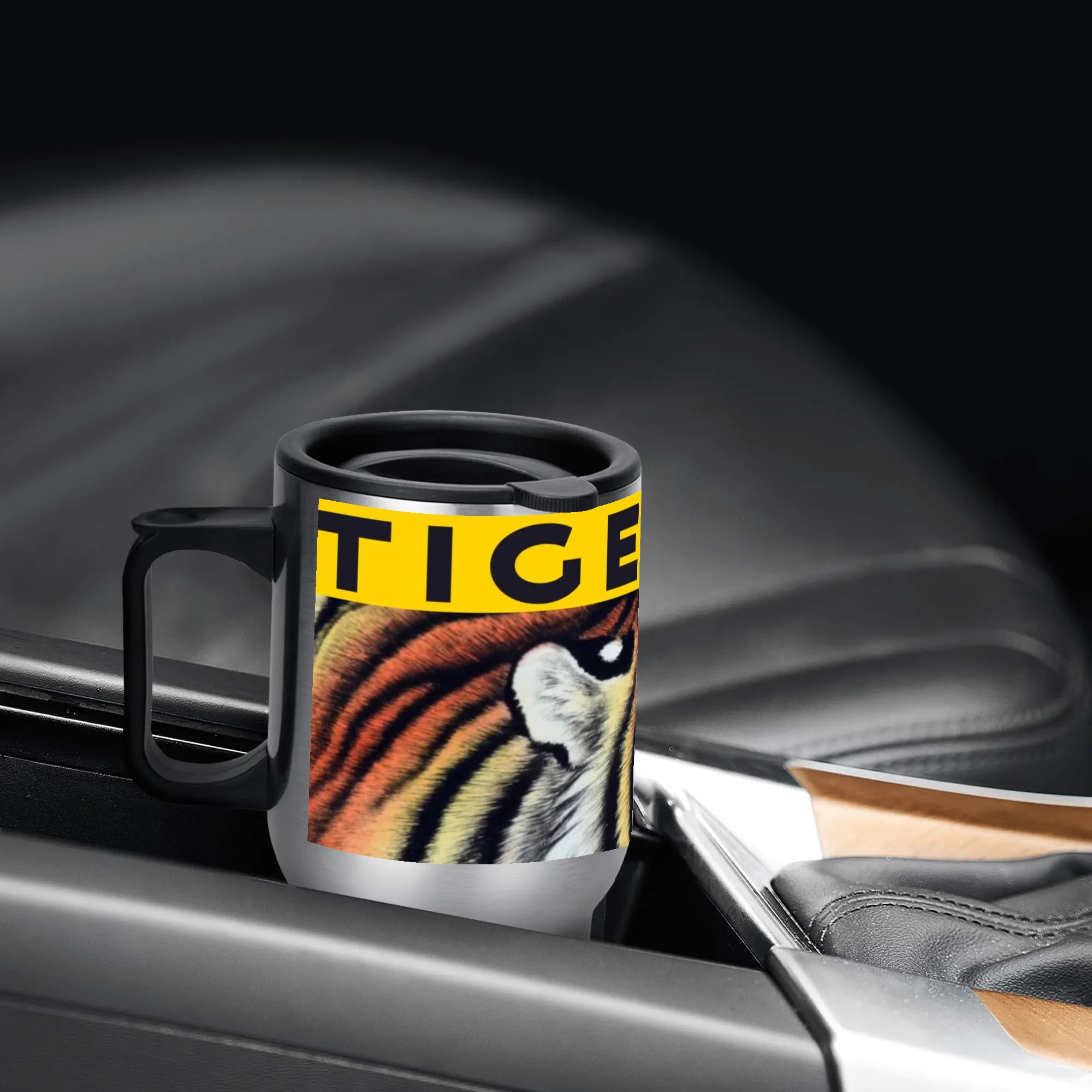 Tigers Fan Stainless Steel Travel Coffee Mug - 14 oz