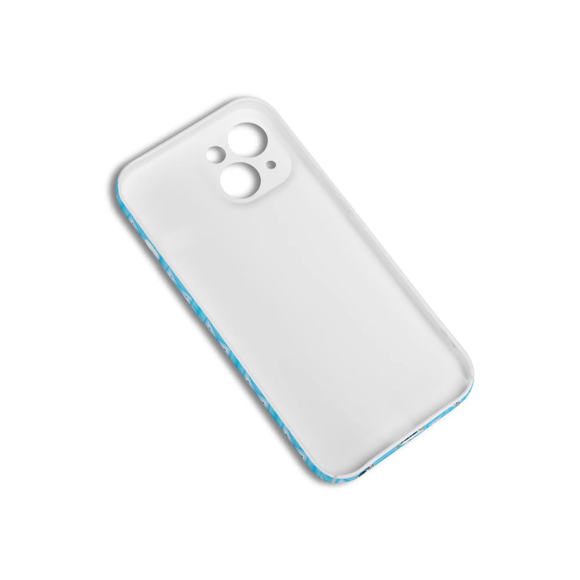 Blue Diamond Pattern iPhone 15 Phone Case