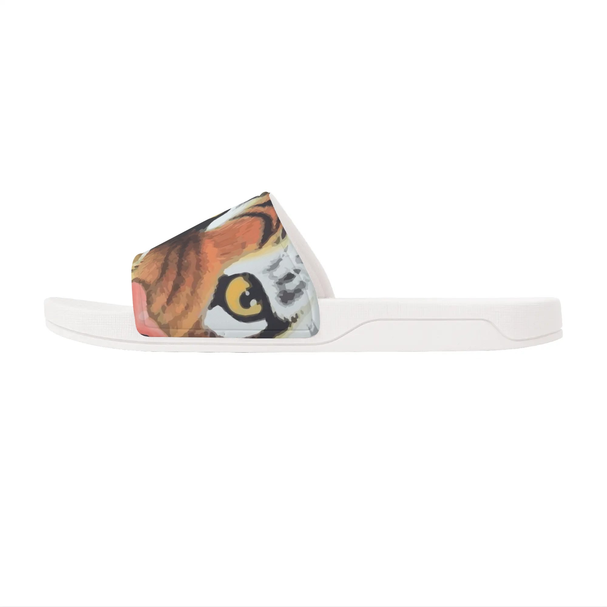 Men's Tiger Mascot Slide Sandals