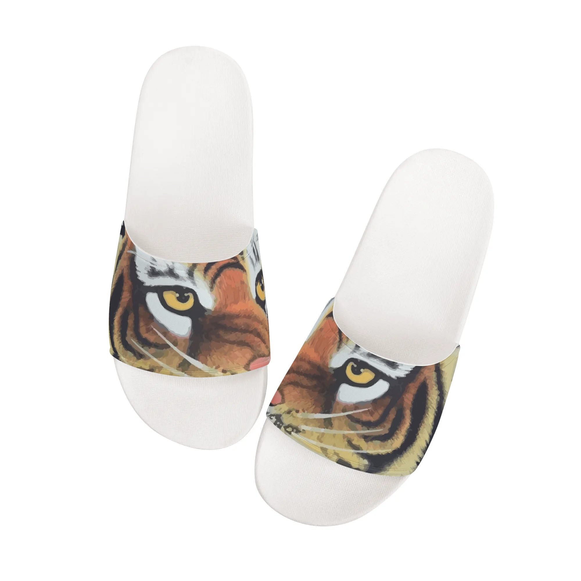 Men's Tiger Mascot Slide Sandals