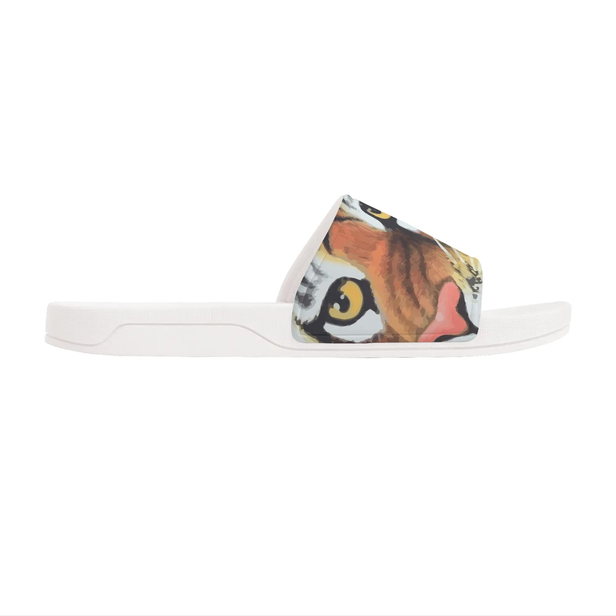 Men's Tiger Mascot Slide Sandals