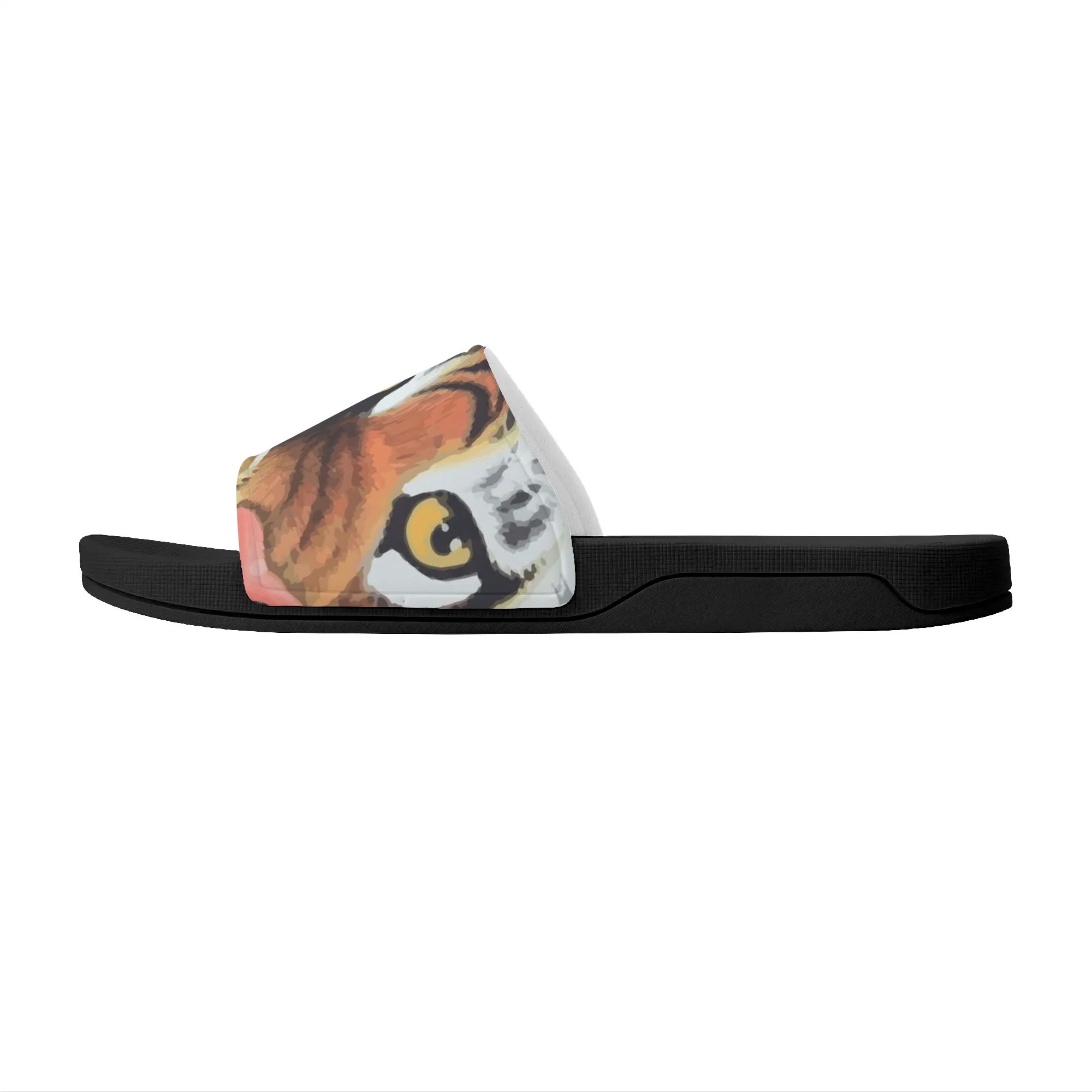 Men's Tiger Mascot Slide Sandals