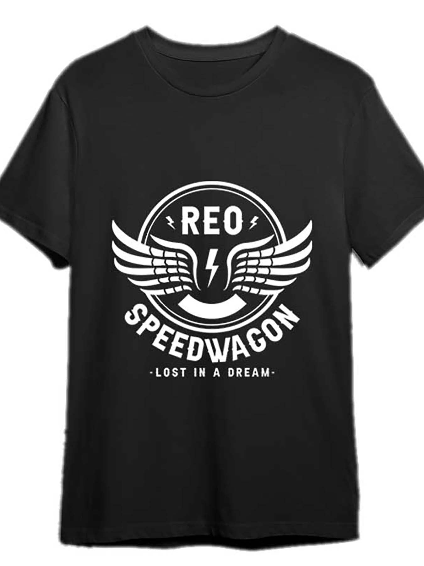 Men's REO Speedwagon Black Short Sleeve T-shirt