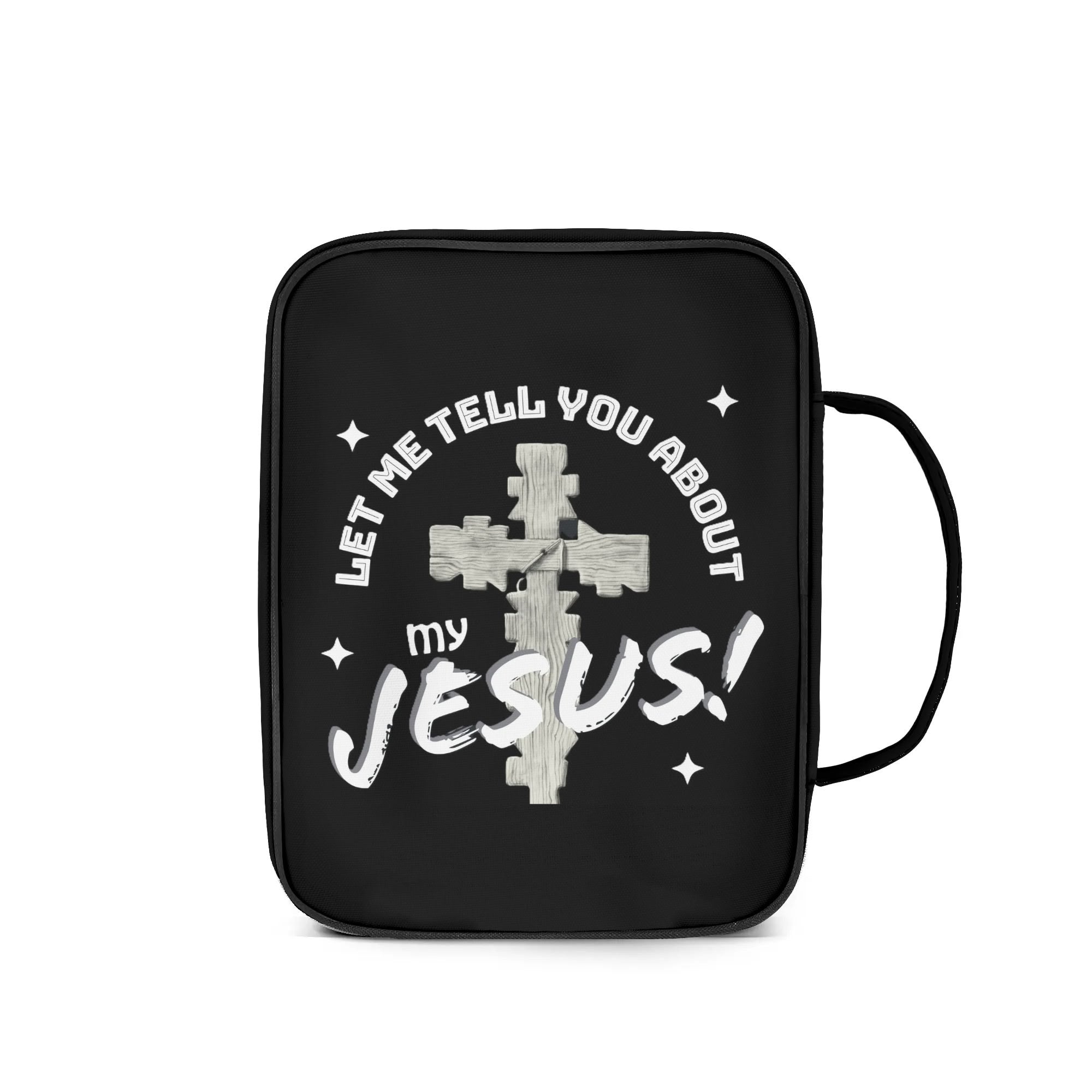 My Jesus Bible Cover with Handle & Zippered Pocket