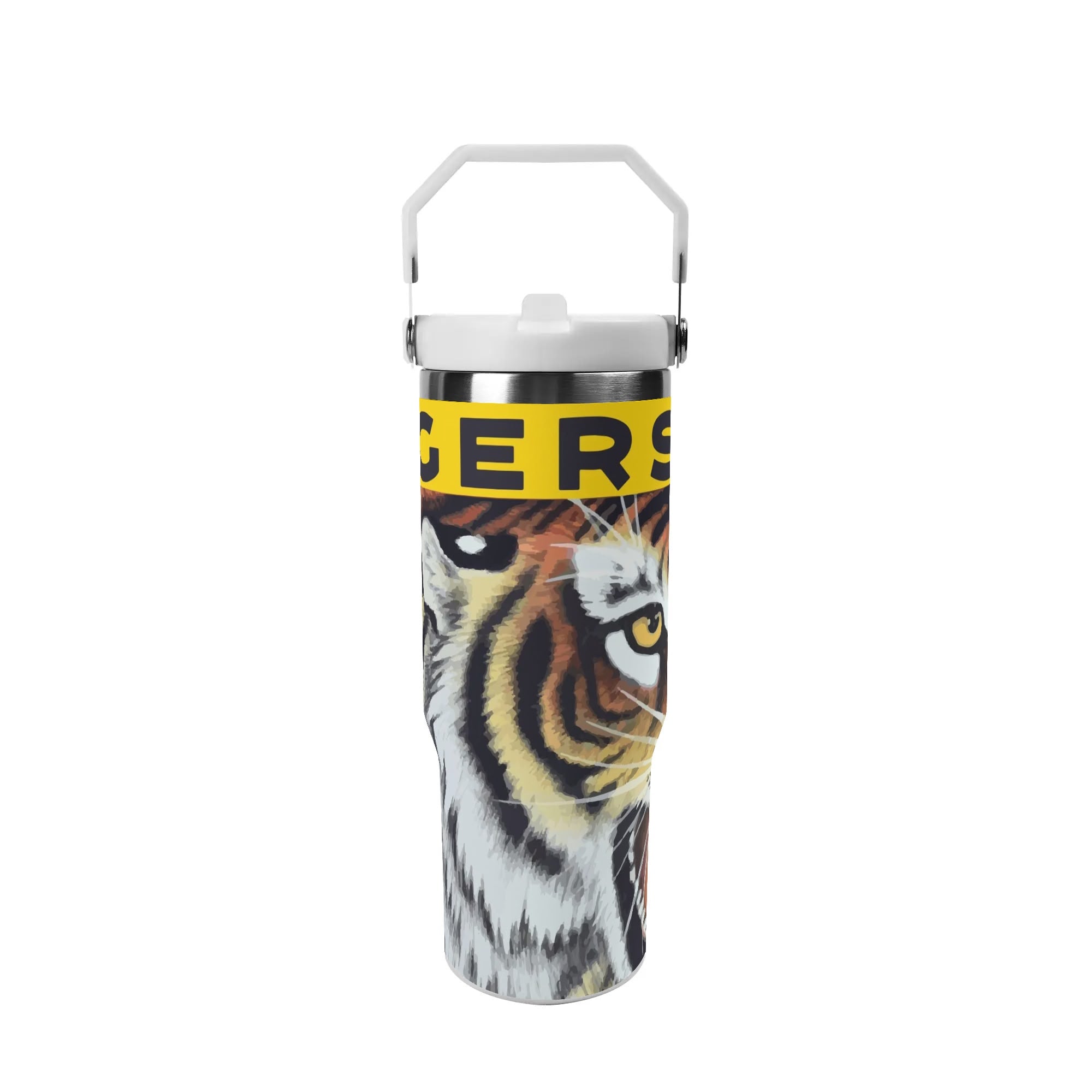 Tigers 30oz Stainless Steel Tumbler with Lid & Handle