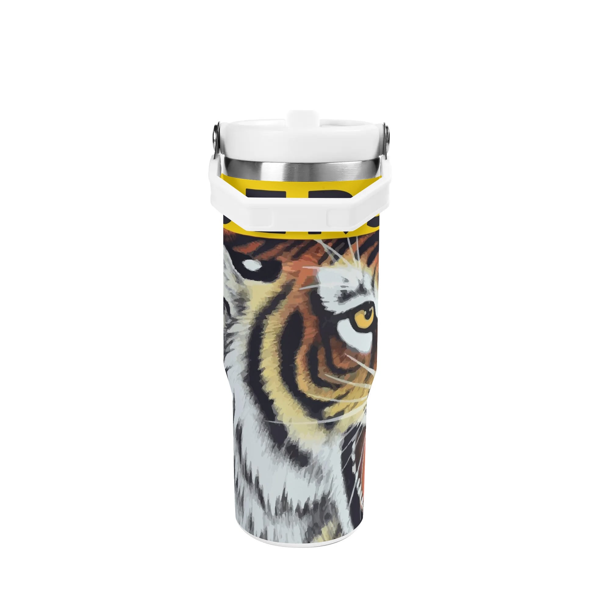 Tigers 30oz Stainless Steel Tumbler with Lid & Handle