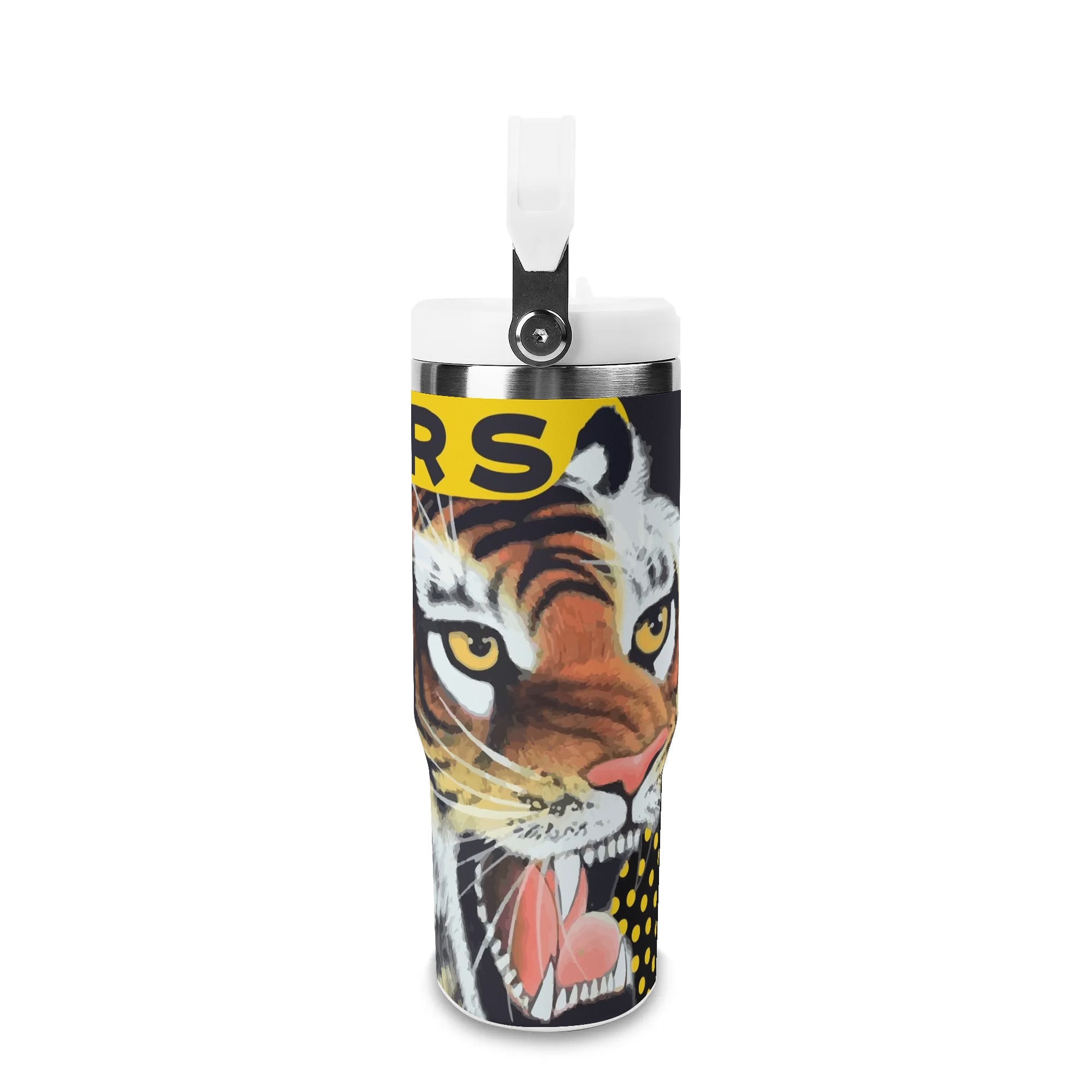 Tigers 30oz Stainless Steel Tumbler with Lid & Handle