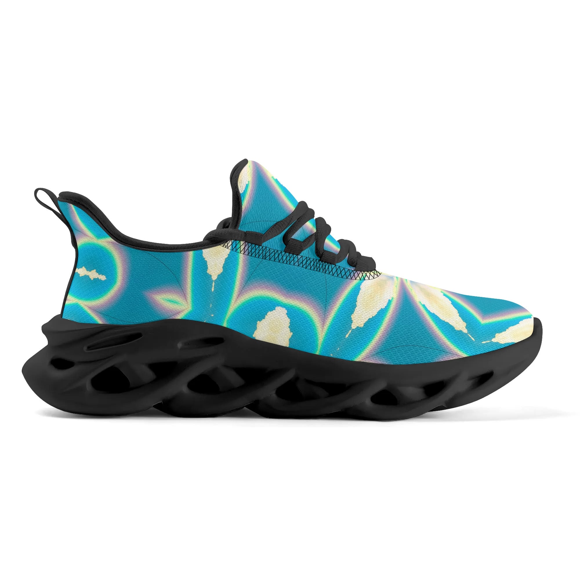 Women's Blue Skies White Clouds & Rainbows Premium Sneakers