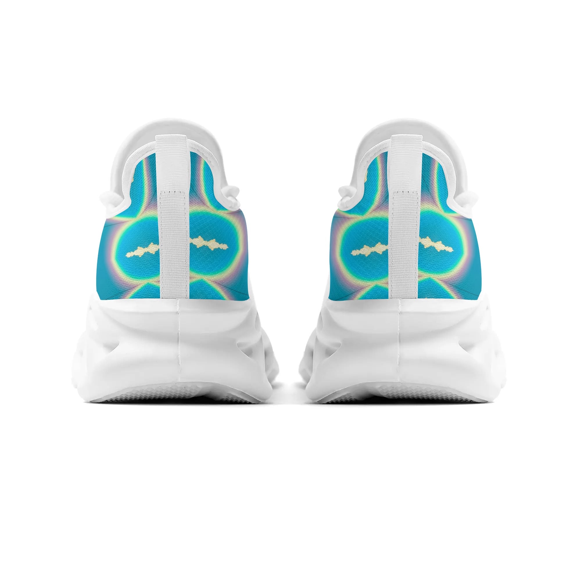 Women's Blue Skies White Clouds & Rainbows Premium Sneakers