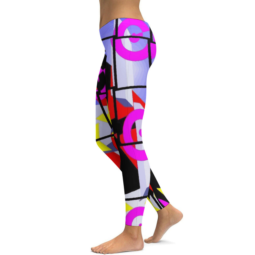 Women's Printed Designs Fitted Yoga Pants Leggings