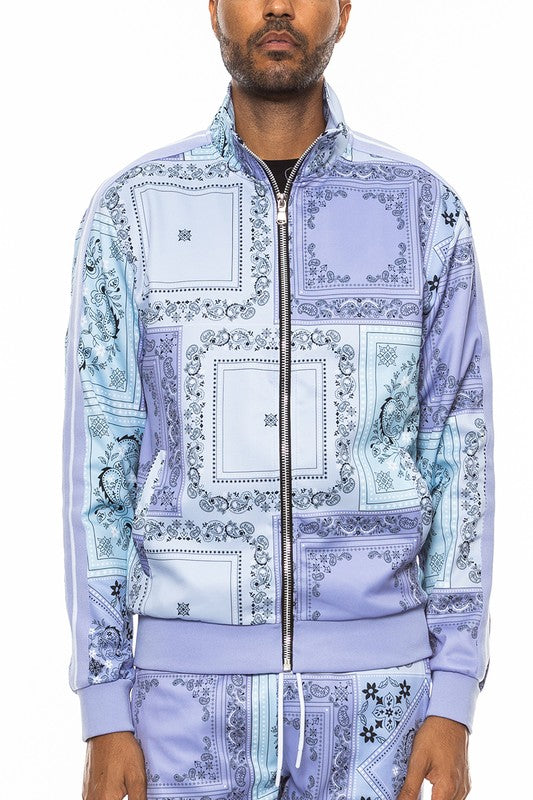 Men's Weiv Paisley Bandana Track Jacket