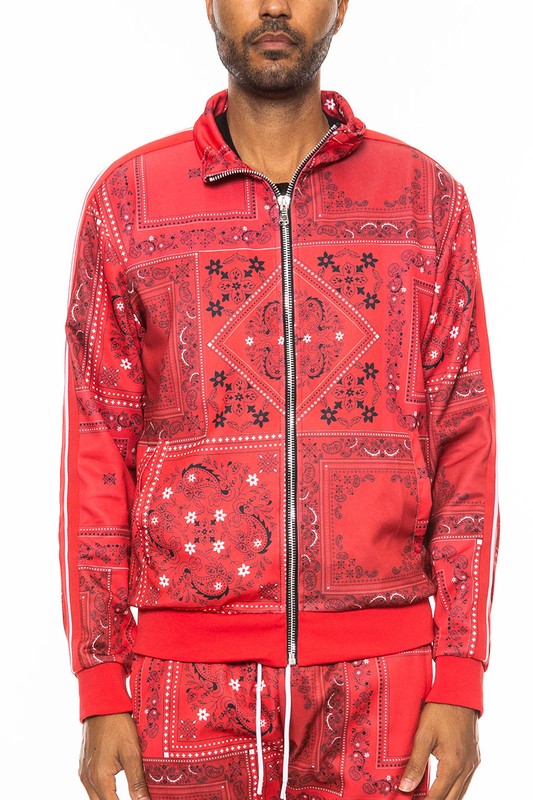 Men's Weiv Paisley Bandana Track Jacket