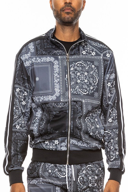 Men's Weiv Paisley Bandana Track Jacket