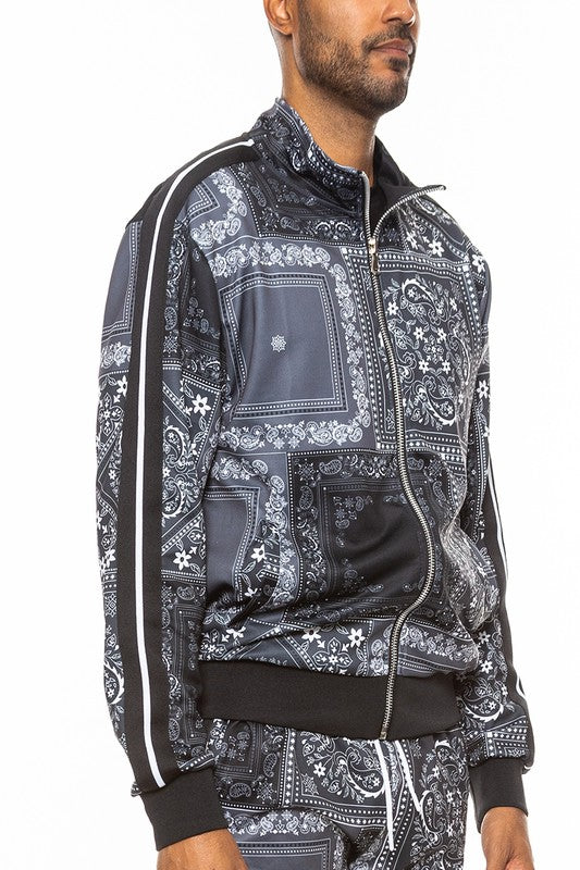 Men's Weiv Paisley Bandana Track Jacket