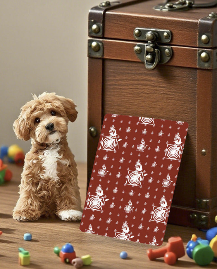 Swirls and Rose Pattern Custom Playing Cards