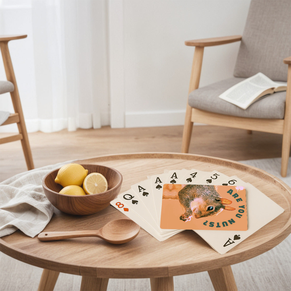 Are You Nuts? Squirrel Custom Playing Cards