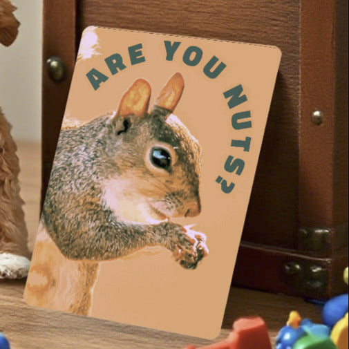 Are You Nuts? Squirrel Custom Playing Cards