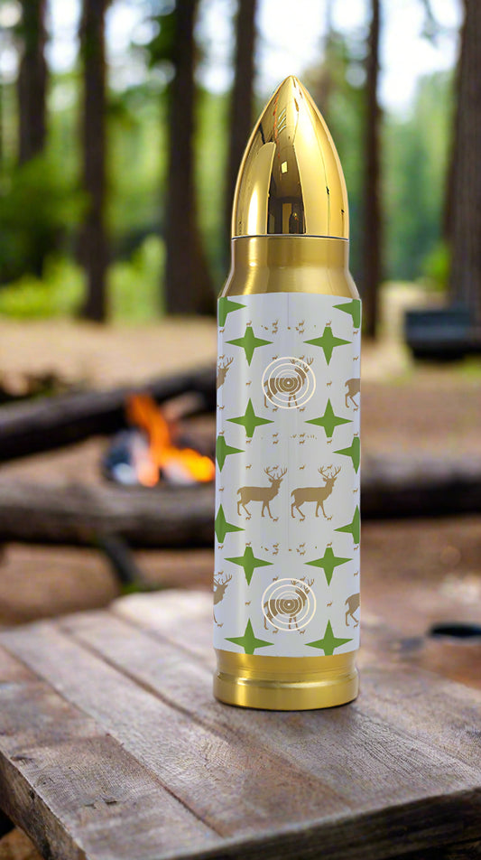 Deer Hunter Bullet Shaped 16OZ Stainless Steel Tumbler