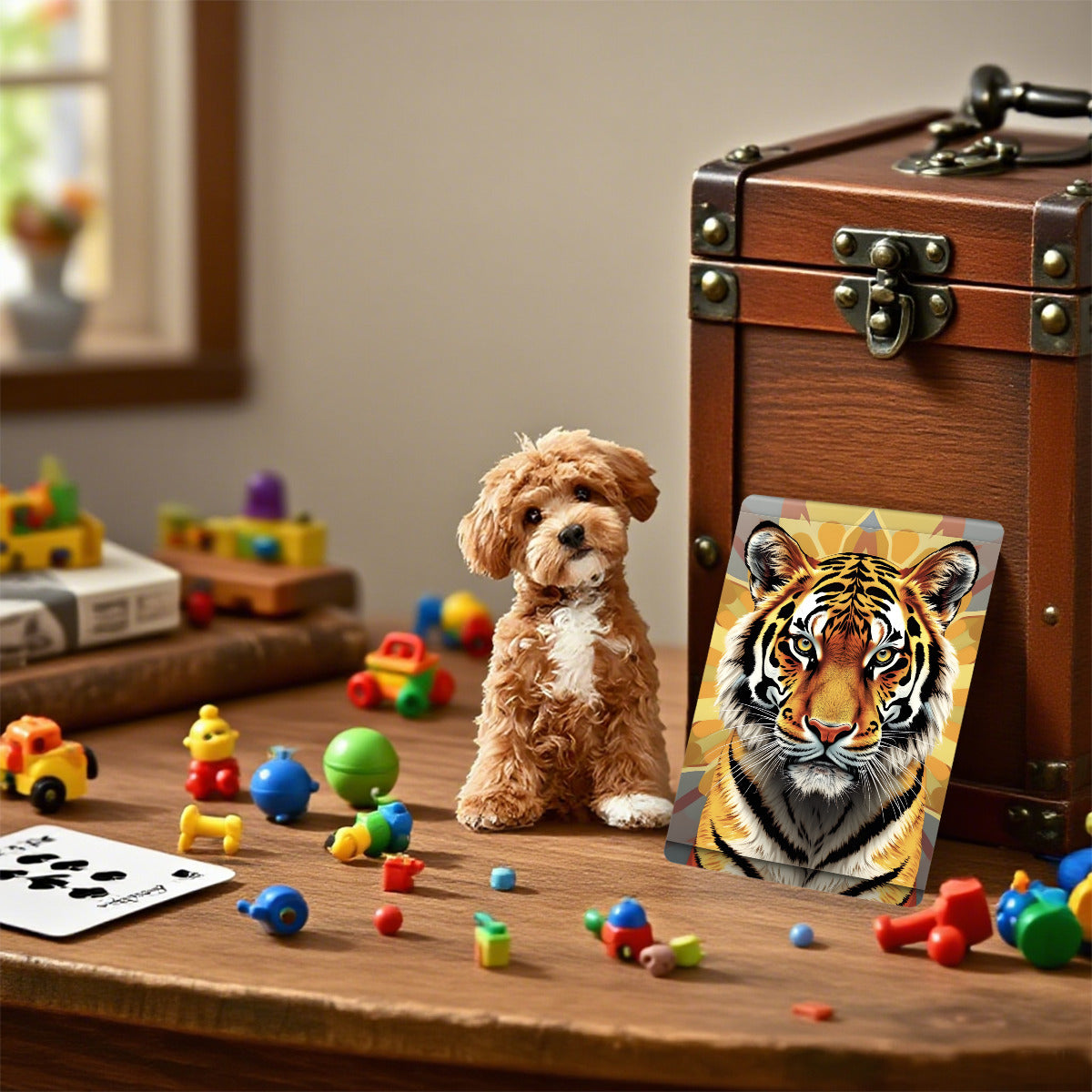 Tiger Fire Design Custom Playing Cards