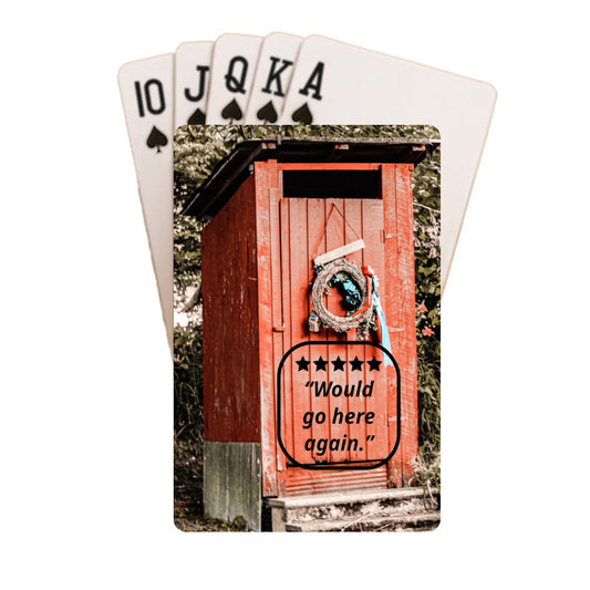 5 Star Rated Outhouse Custom Playing Cards