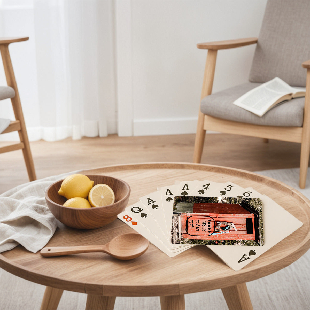 5 Star Rated Outhouse Custom Playing Cards