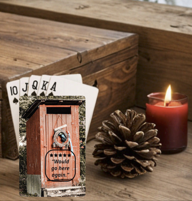 5 Star Rated Outhouse Custom Playing Cards
