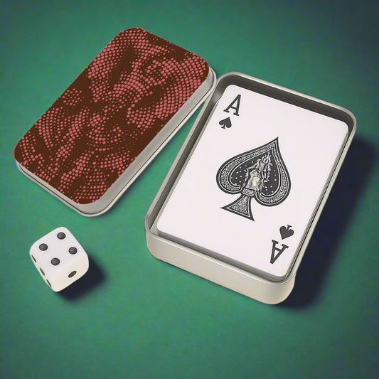 Elephant Red Dots Custom Playing Cards