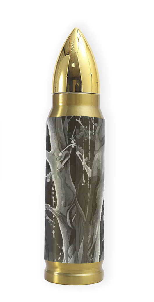 Ethereal Wolf in the Moonlight 16OZ Stainless Steel Tumbler (Made in USA)