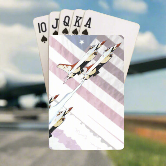 US Air Force Fighter Jets Custom Playing Cards