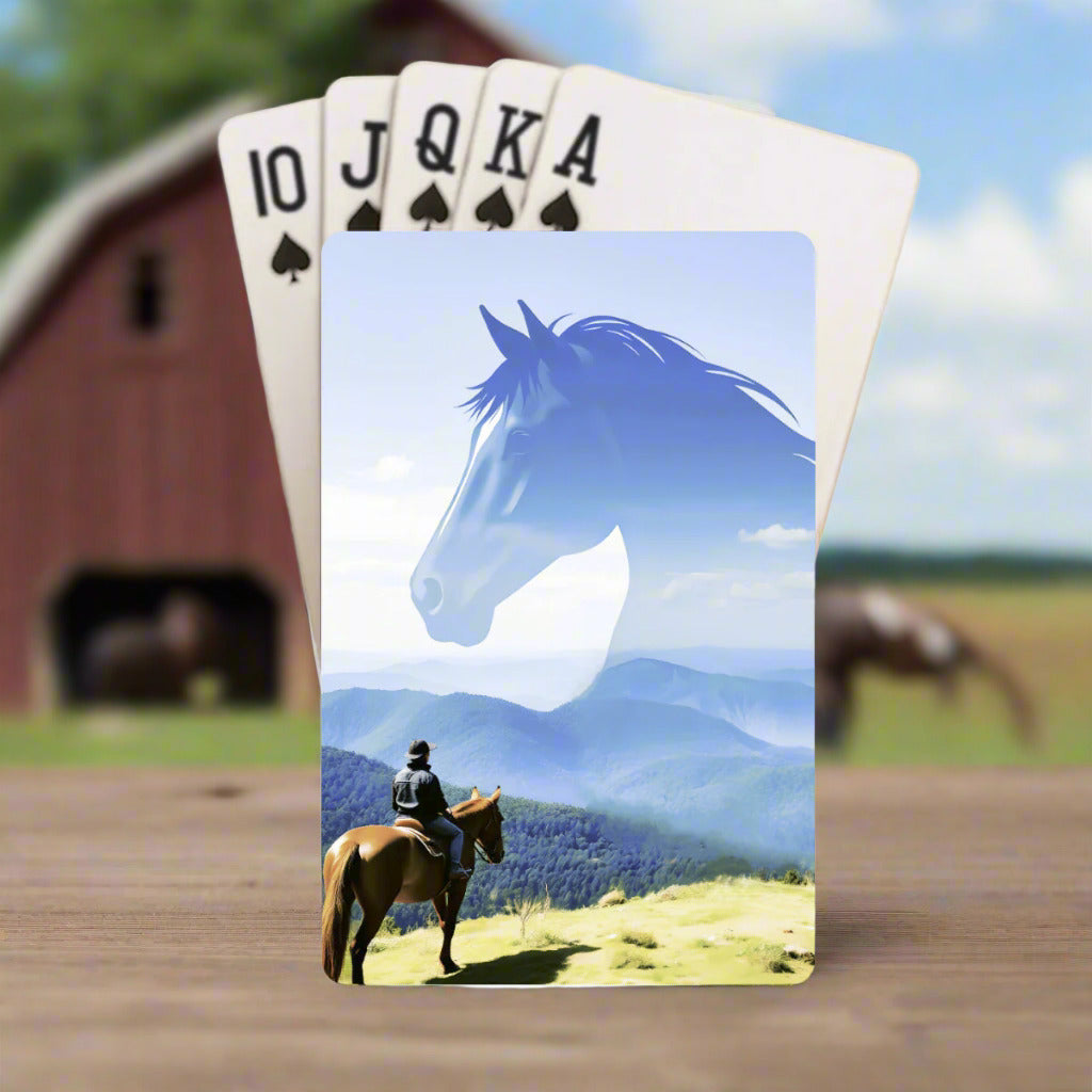 Horse Spirit of the Mountain Custom Playing Cards