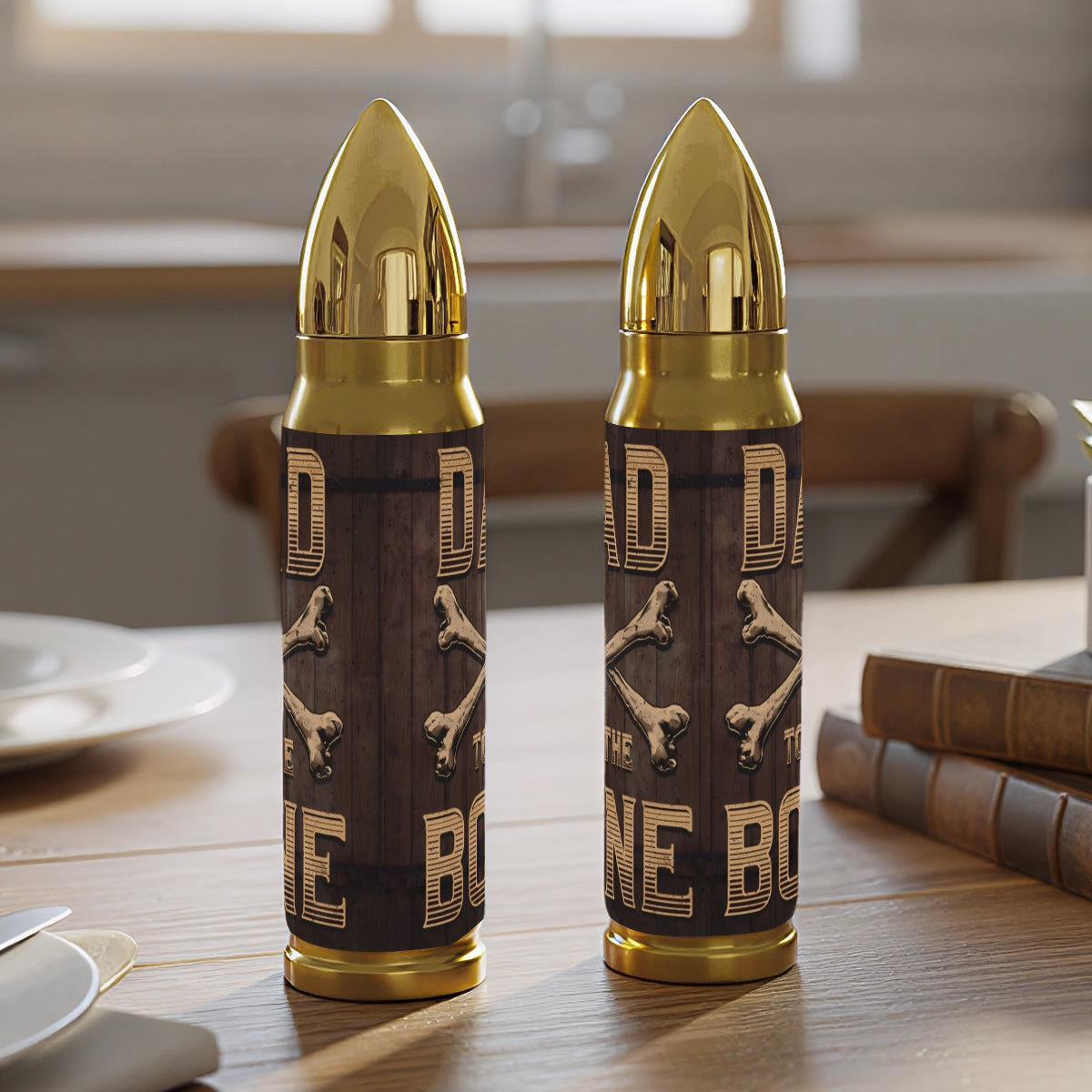 Dad to the Bone 16 oz Stainless Steel Tumbler