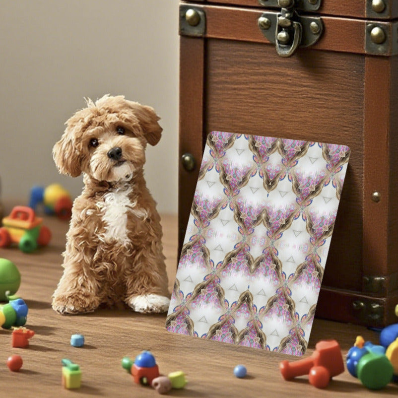 Pink Diamond Pattern Custom Playing Cards