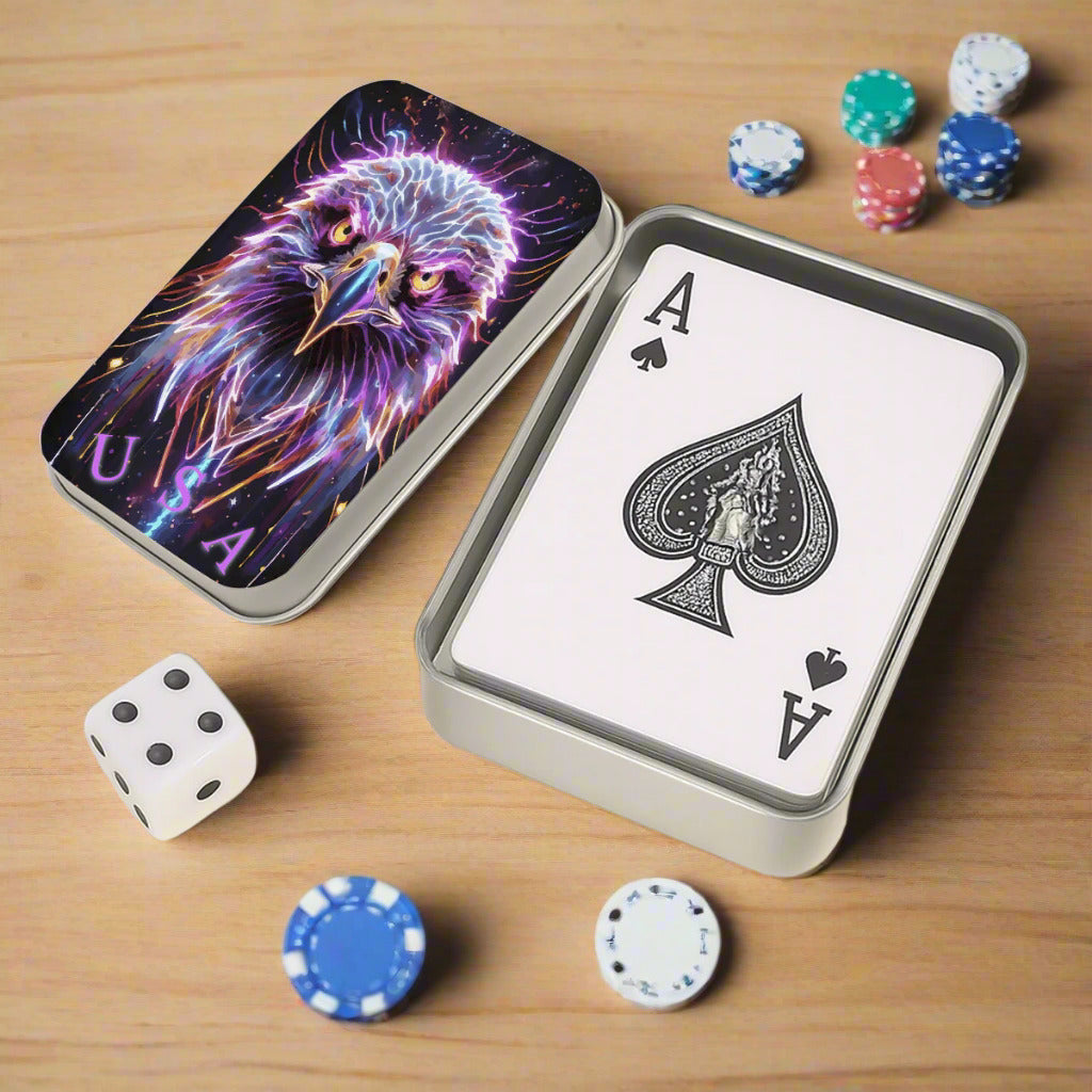 USA Electric Eagle Custom Playing Cards