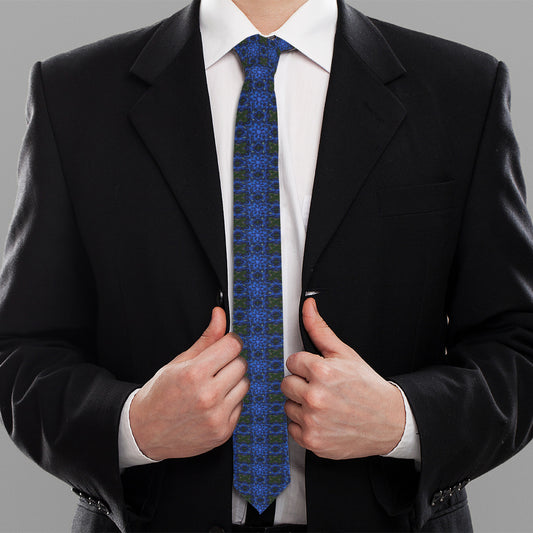 Men's Blue Star Pattern Necktie